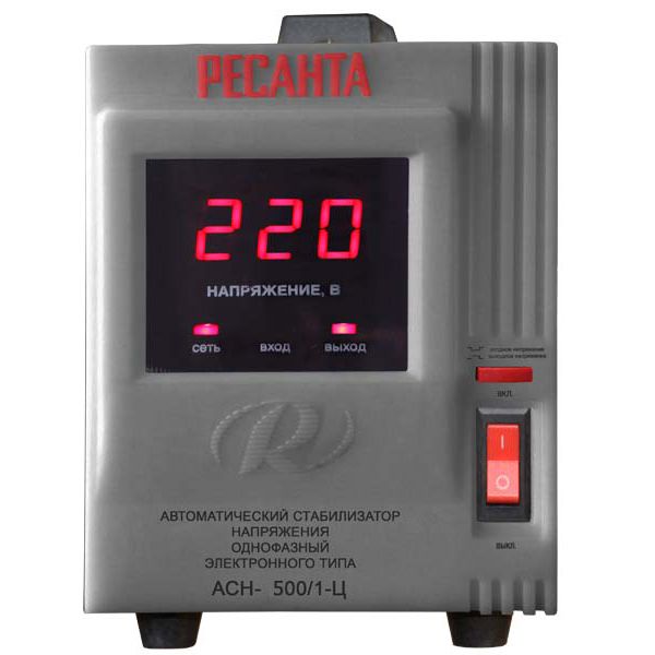 Стабилизатор   500Вт АСH-500/1-Ц Ресанта 5%(8)