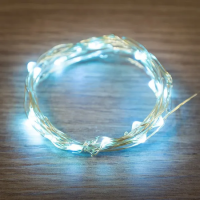 Гирлянда Роса  2м серебристый ПВХ/голубой свет IP20 Neon-Light