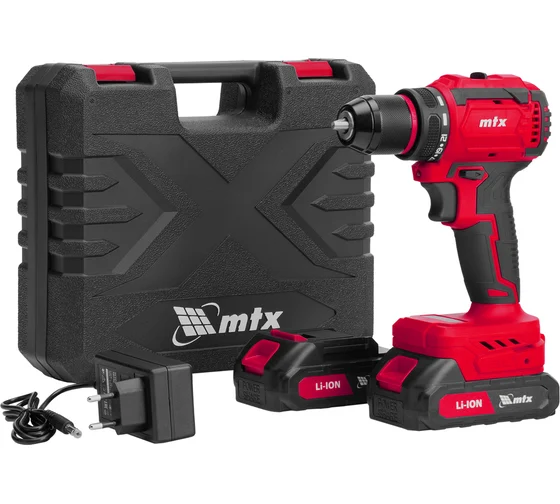 Дрель аккумуляторная 20.0V 10мм Li-ion 2.0Aх2 CDS-BL-20 кейс б/щет. MTX(147)
