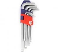 Набор ключей имбусовых Hex 1,0-10,0мм  9шт Workpro