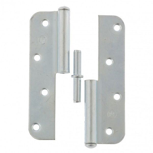 Петля дверная 130мм цинк левая ПН1-130 Металлист