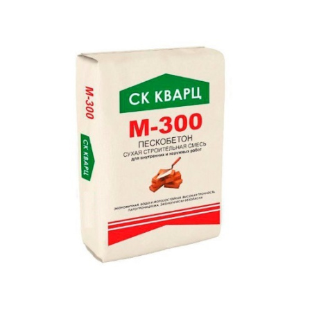 Смесь цементно-песочная М-300 25кг Кварц