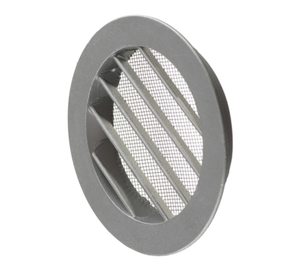 Решетка вентиляционная пластик круглая 125мм б/сетки с фланцем ERA