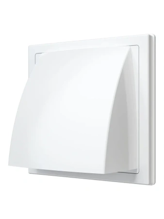 Выход стенной фланец D125/150/60х120 с обратным клапаном 190х190