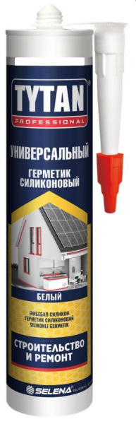 Герметик силиконовый универсальный 280мл белый Tytan Professional(12)