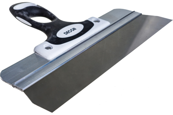 Шпатель нержавеющий  2-к ручка 300ммх0,3мм Decor(10)