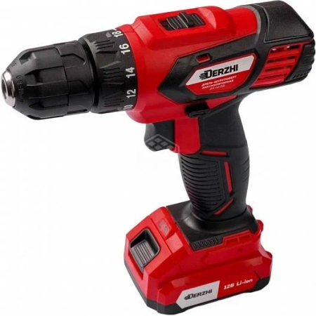 Дрель аккумуляторная 12,0V 10мм Li-ion 1,5Aх2 кейс ДА-12/2Д Derzhi(17)---