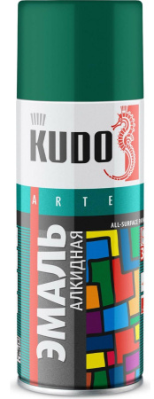 Эмаль алкидная темно-зеленая 520мл 1007 Kudo